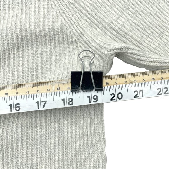 Aritzia Babaton Bespoke Cardigan Wool Grey Ribbed Button Sweater Women's XS - Picture 6 of 8